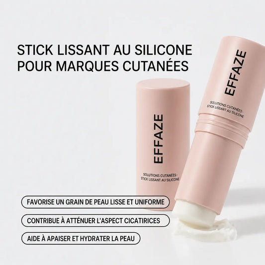 Stick lissant EFFAZE pour atténuer les cicatrices d'acné et unifier le grain de peau