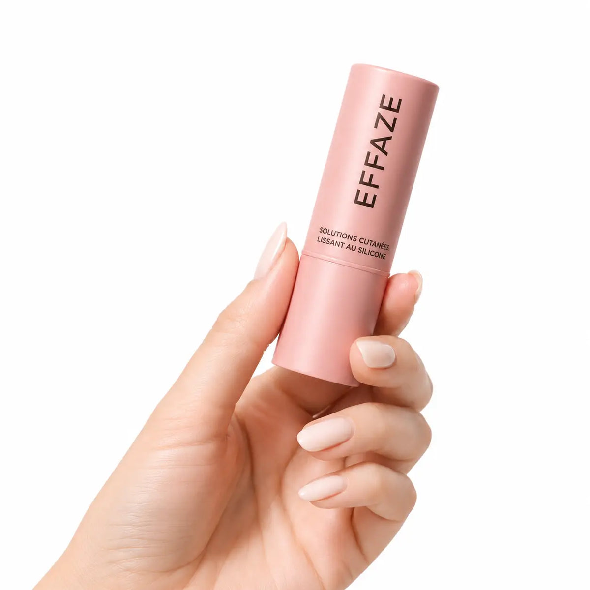 Stick cicatrice silicone EFFAZE tenu en main, packshot